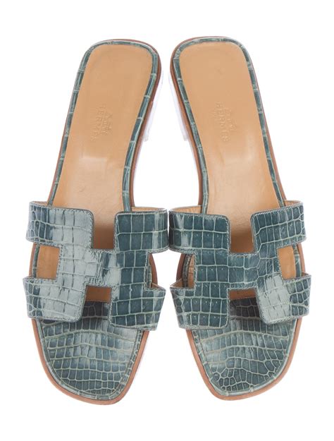 hermes oran sandals crocodile|are hermes oran sandals comfortable.